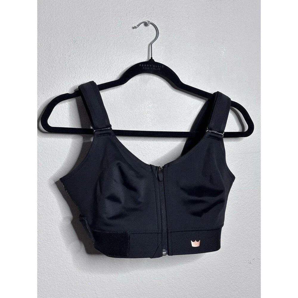 SHEFIT FLEX Black Sports Bra 1Luxe High Support Fitness Activewear